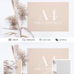Sheet of Horizontal A4 Paper Mockup