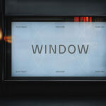 Shop Window Poster Mockup