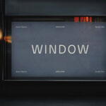 Shop Window Poster Mockup