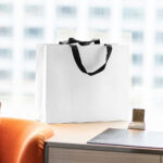 Shopping Bag on Table Mockup