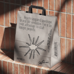Shopping Paper Bag Mockup Isometric