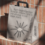 Shopping Paper Bag Mockup Isometric