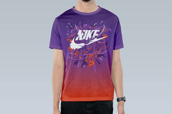 Short Sleeve T-shirt Mockup in Front Sight