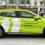 Side Sight of Crossover SUV Mockup