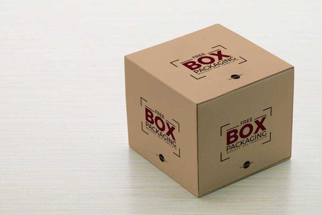 Side View Box Packaging Mockup