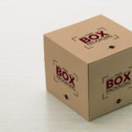 Side View Box Packaging Mockup