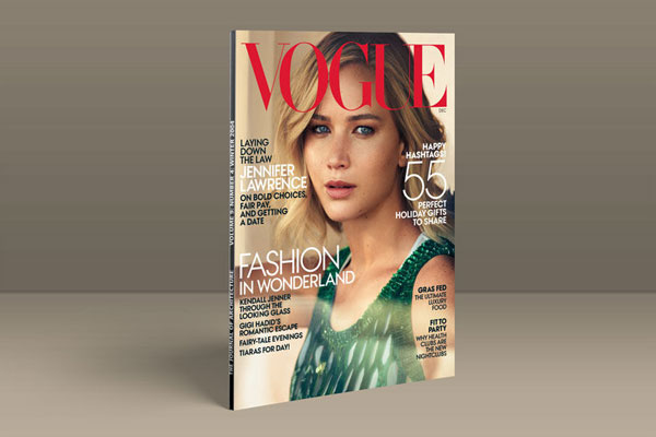 Side View of Standing Paperback Magazine Title Mockup