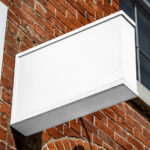Signage on Brick Wall Mockup