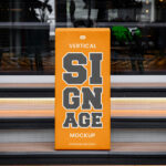 Signage on Stairs Mockup