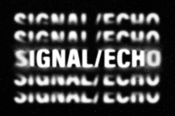 Signal Echo Text Effect / Logo Mockup