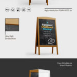 Signboard Chalkboard Mockups