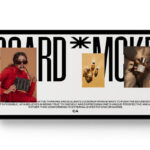 Signboard Poster Mockup in Front View