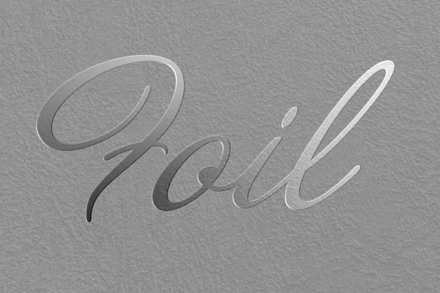 Free Silver Foil Mockup PSD Template