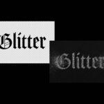 Silver Glitter Text Effect / Logo Mockup