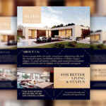 Simple, Classy, Modern Real Estate Agency Flyer and Facebook Cover Templates