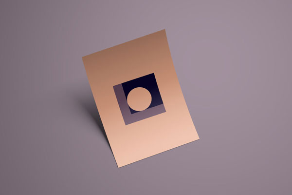 Simple Curved A3 Flyer Mockup