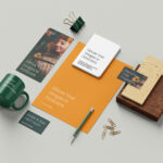 Simple Stationery Mockup in 5 Different Sights