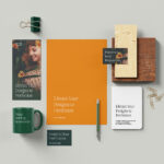 Simple Stationery Mockup in 5 Different Sights