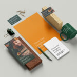 Simple Stationery Mockup in 5 Different Sights