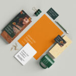 Simple Stationery Mockup in 5 Different Sights
