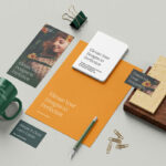 Simple Stationery Mockup in 5 Different Sights