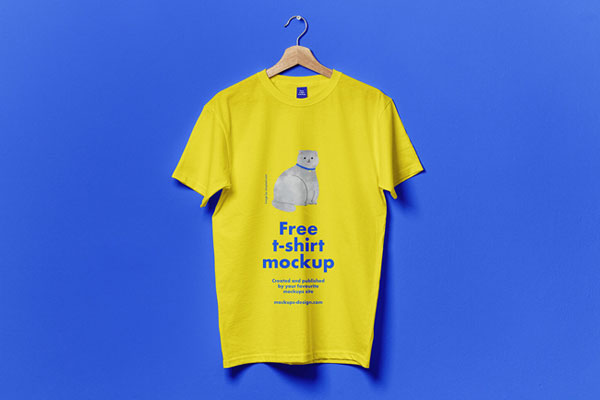 Simple T-Shirt on the Hanger Mockup