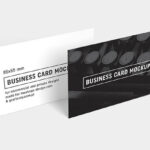 Six Mockups Showing Different Views and Number of Business Cards