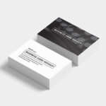 Six Mockups Showing Different Views and Number of Business Cards