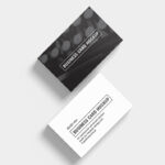 Six Mockups Showing Different Views and Number of Business Cards