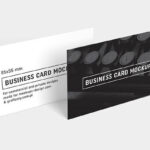 Six Mockups Showing Different Views and Number of Business Cards