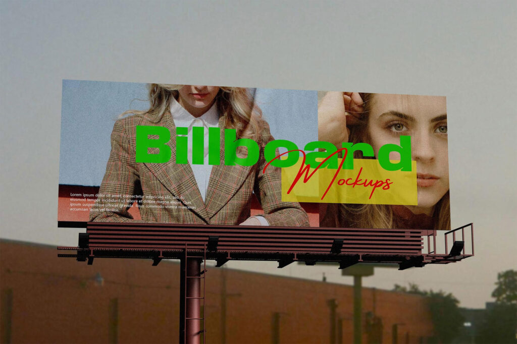 Sky Urban Billboard Mockup