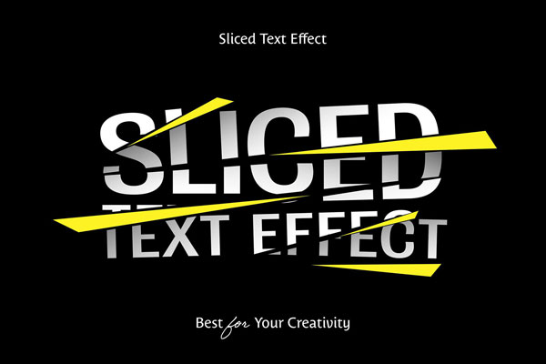 Sliced Text / Logo Effect
