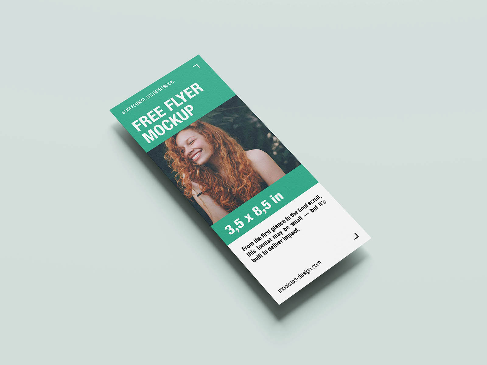 Free Slim Vertical Flyer Mockup PSD Template