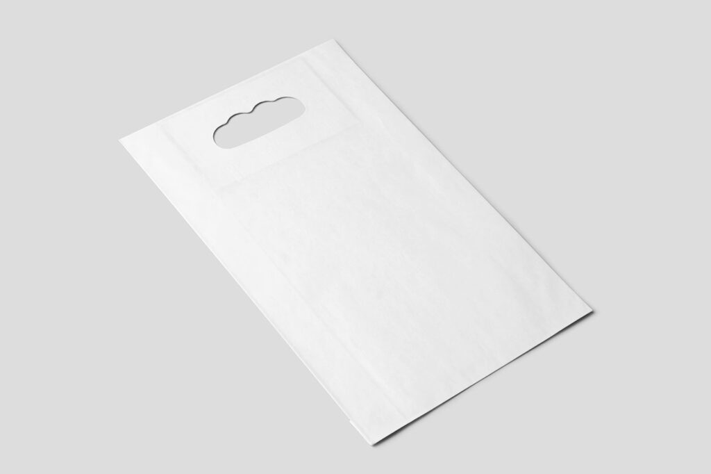 Small Food Paper Bag Mockup