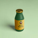Small Glass Juice Bottle Mockup