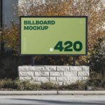 Small Horizontal Billboard Mockup