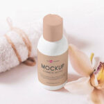 Small Round-Shaped Cosmetic Bottle Mockup