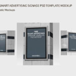 Smart Advertising Signage Mockup