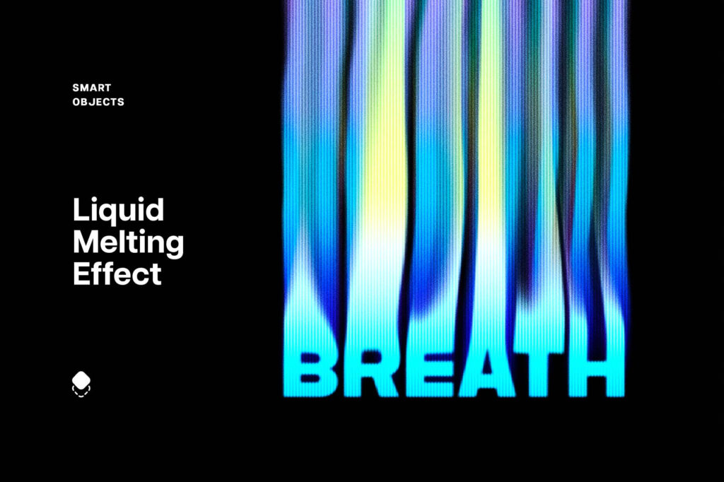 Smeared Liquid Melting Text Effect / Logo Mockup