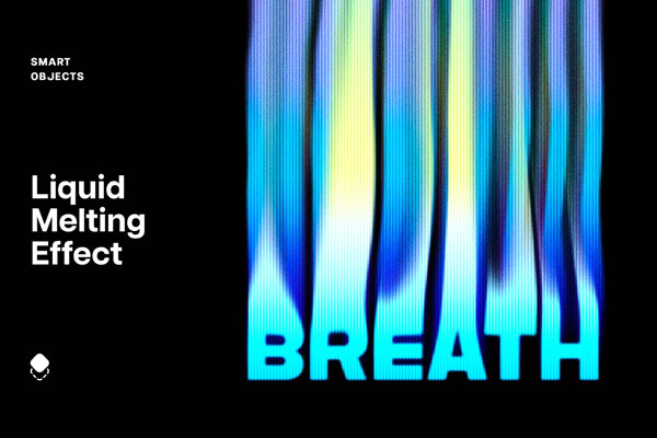Smeared Liquid Melting Text Effect / Logo Mockup