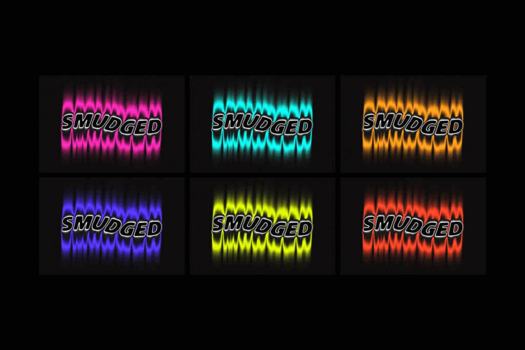 Smudged Melting Text Effect / Logo Mockup