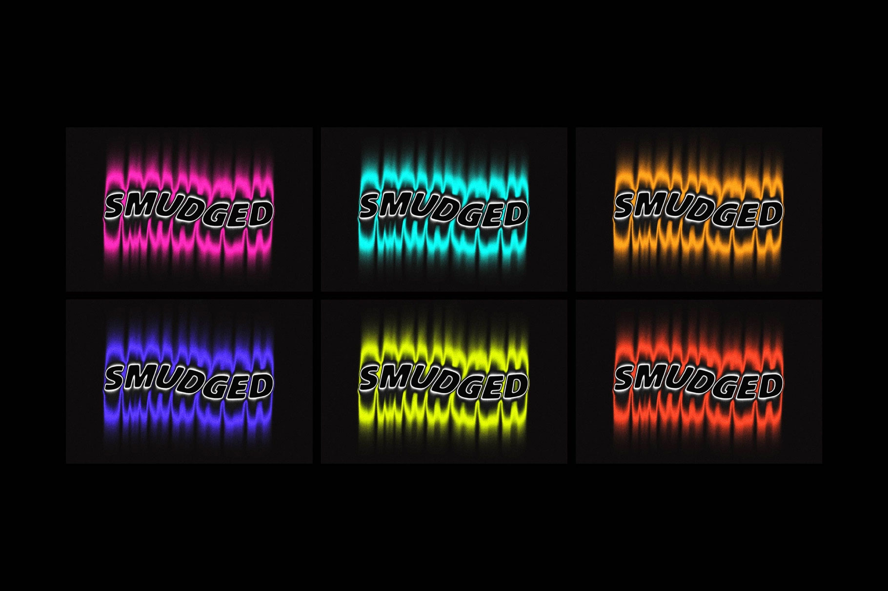 Free Smudged Melting Text Effect / Logo Mockup PSD Template