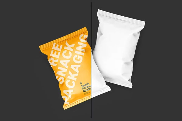 Snack Packaging Mockup in 3 Shots