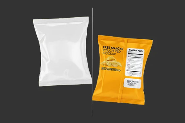 Snack Pouch Mockup in 3 Sights