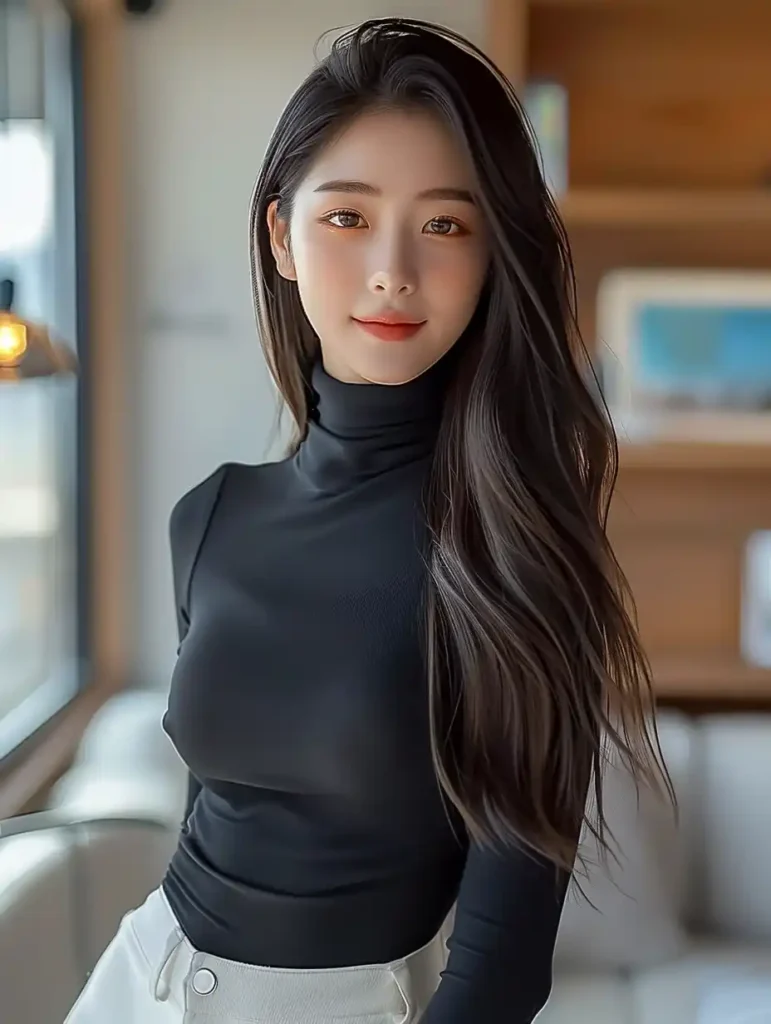Snapshot Asian Girl in Black