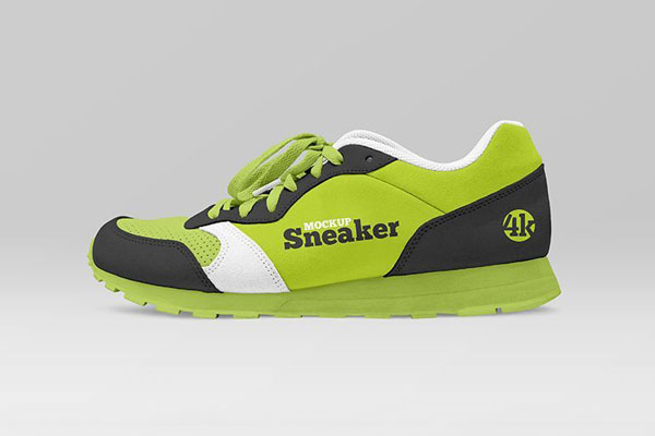 Sneaker Mockup in the Side View