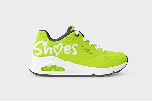 Sneaker Shoe Mockup in Side View