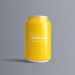 Soda Can Mockup 330ml in 4 Sights