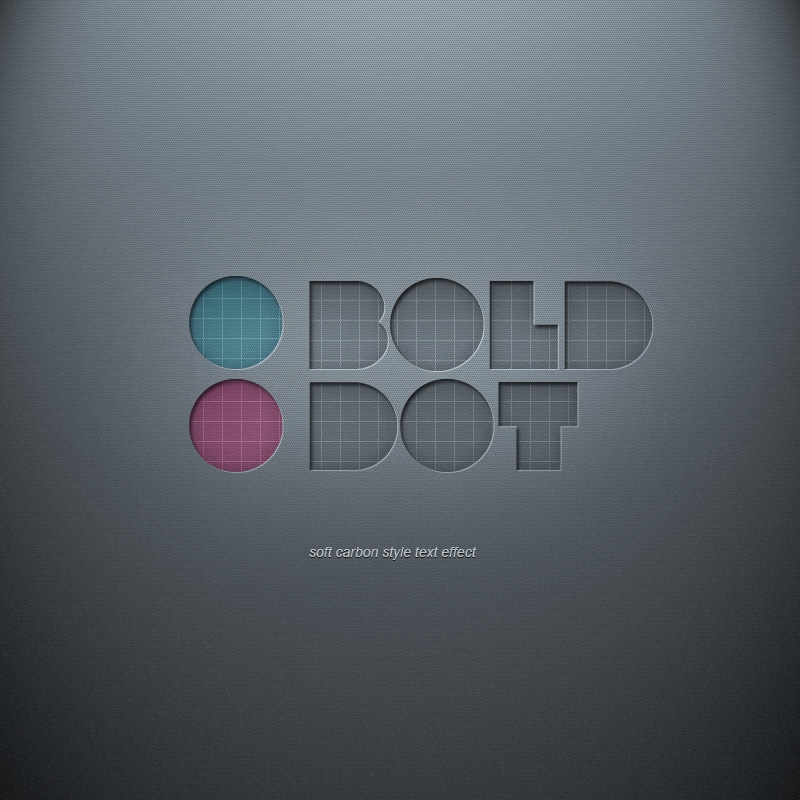 Soft Carbon Text Effect