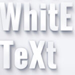 Soft White Text Effect